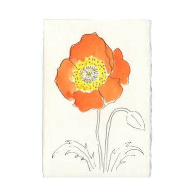 Card: Orange Poppy