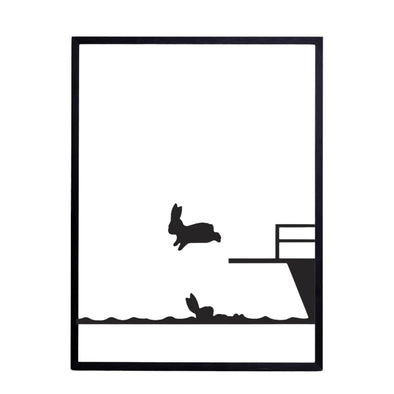 Print: Diving Rabbit
