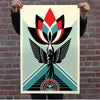 Shepard Fairey Offset Lithograph: Lotus Angel
