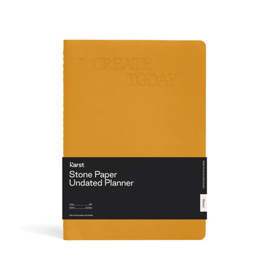 Karst B5 Softcover Undated Planner- Turmeric