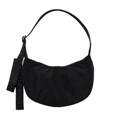 Small Crescent Bag: Black