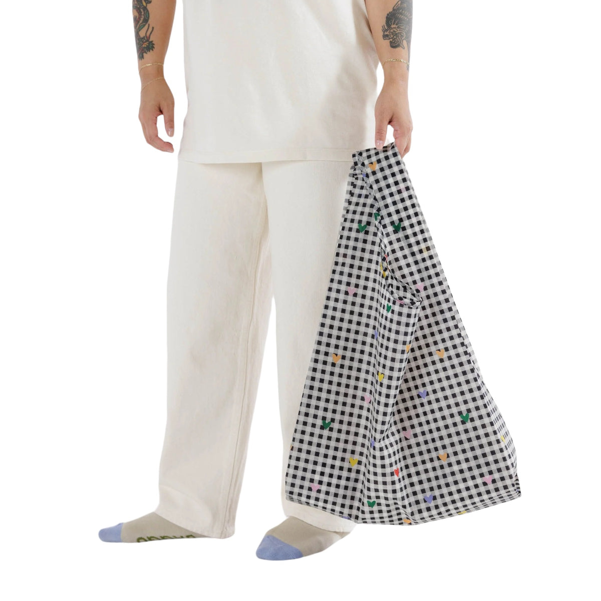 【Gingham Hearts】Baggu エコバッグギンガムハートセット Gingham Hearts】Baggu エコバッグギンガムハートセット - メルカリ
