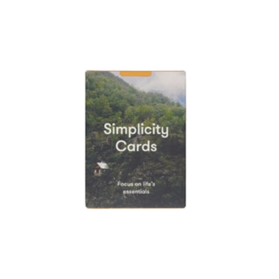 Simplicity Cards: Minimalist Lifestyle Cards