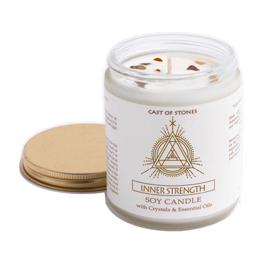 Inner Strength Candle w/ Crystal