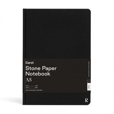 Karst Stone Paper A5 Notebook | Black