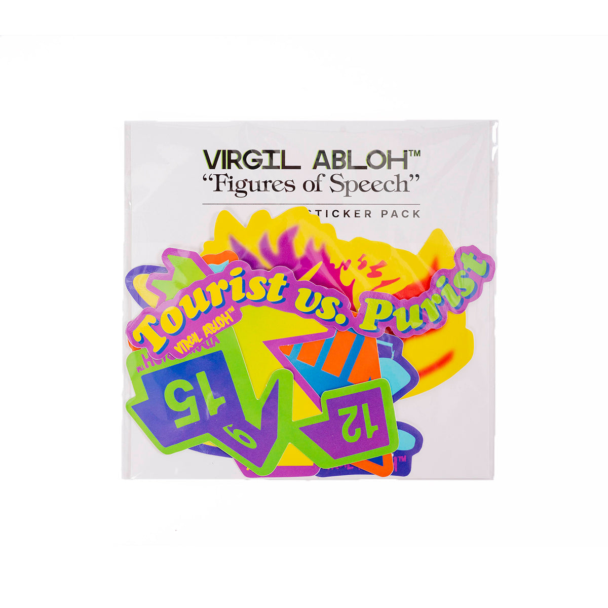 Virgil Abloh x Brooklyn Muesum Figures of Speech Sticker Pack Set of 6