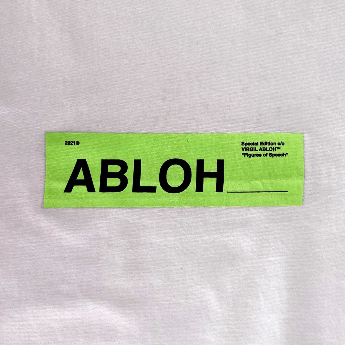 VIRGIL ABLOH Special Edition ICA Boston Figures of Speech Champion T-Shirt  2021
