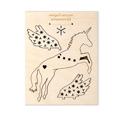 Wood Ornament Kit: Unicorn