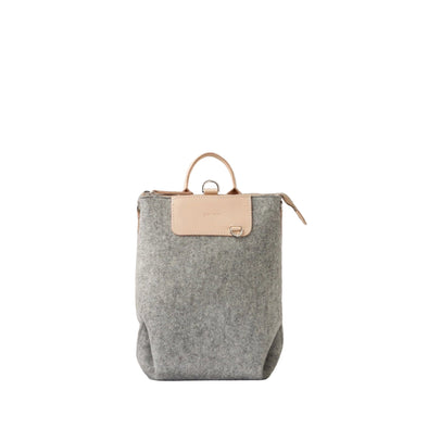 Bedford Backpack Midi: Granite/Natural