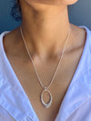 Necklace: Large Open Oval