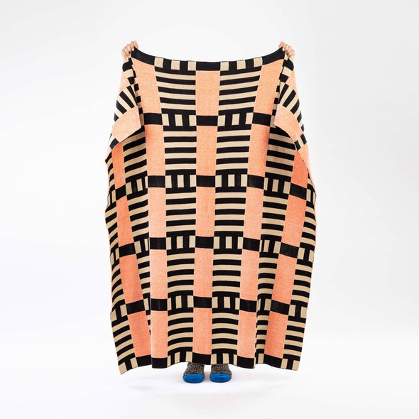 Chenille Throw: Tile Patch