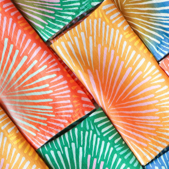 Linen Napkin Set: Burst
