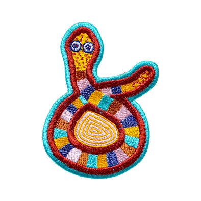 Jeffrey Gibson Iron-On Patch: Snake Iron