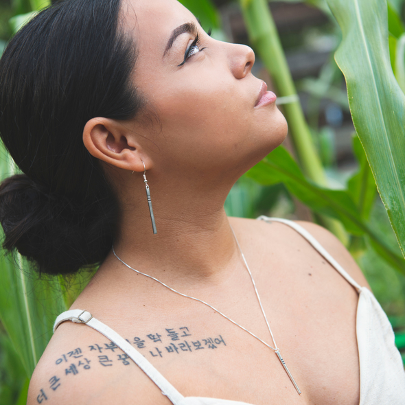 Spirit: Silver Drop Earrings