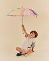 Children's Duckling Umbrella: Meri Meri Rainbow Stripes