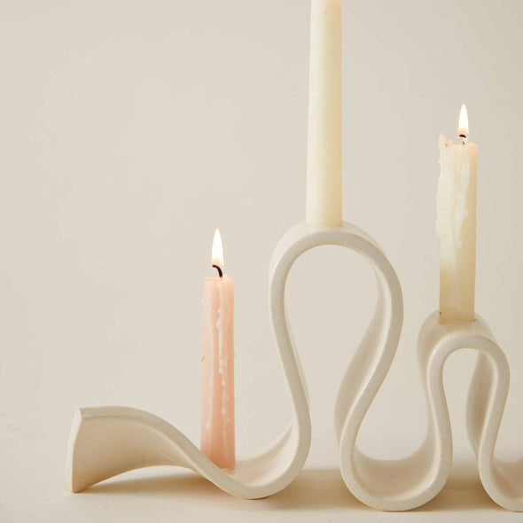 Weylyn Candelabra: Cream