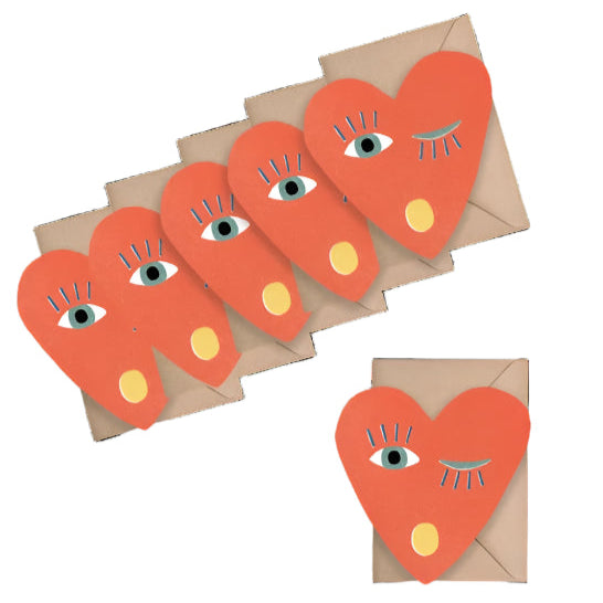 Heart Blink Mini Cards - Box of 6