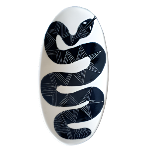 Snake Ellipse Bowl Wall Hanging: Onyx