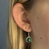 Earrings: Small Green Onyx