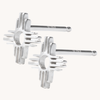Enchantment: Silver Mini Zia Stud Earrings
