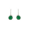 Earrings: Small Green Onyx