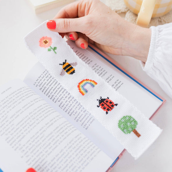Cross Stitch Bookmark Kit: Nature Rainbow