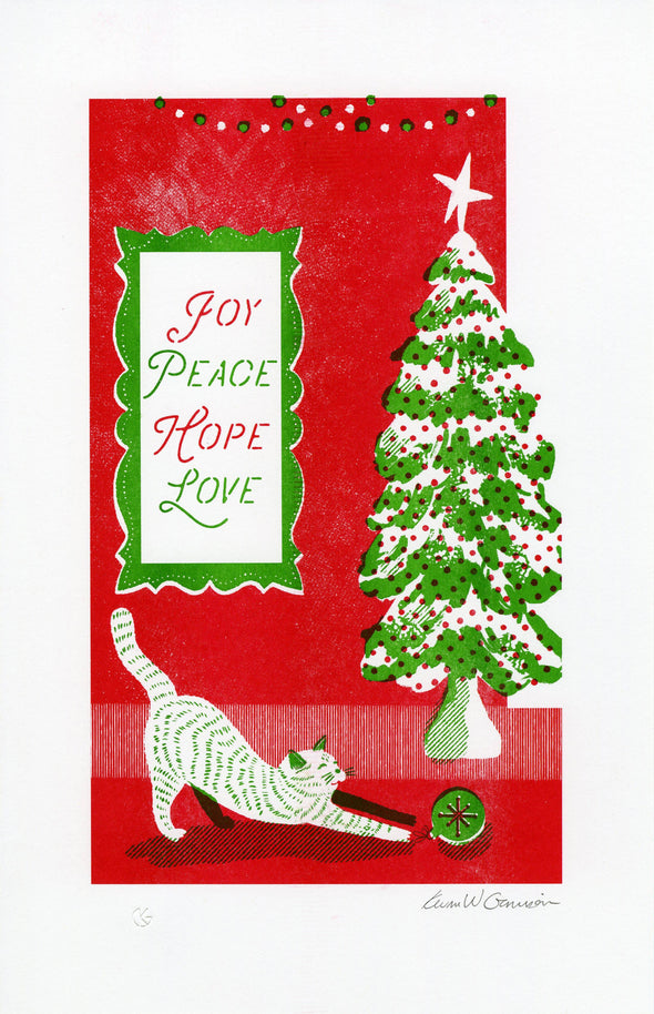 Print: Christmas Cat