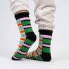 Zipper Stripe House Socks