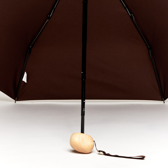 Mini Pocket Umbrella: Espresso Brown