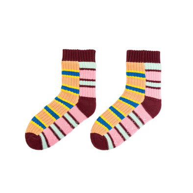 Zipper Stripe House Socks