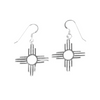Enchantment: Silver Zia Dangle Earrings