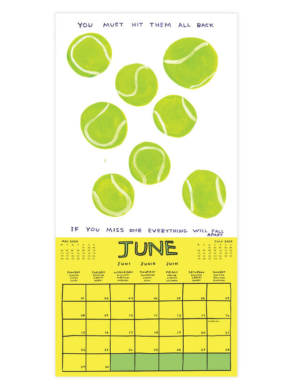David Shrigley 2026 Wall Calendar
