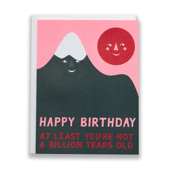 Card: Billion Year Bday Mountain