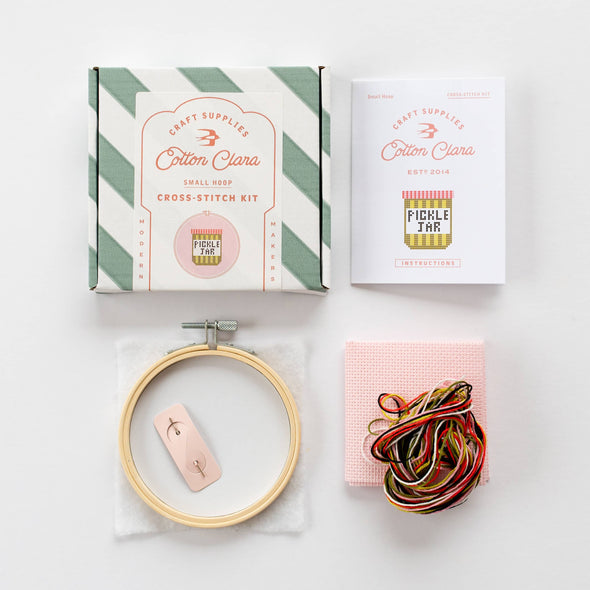 Cross Stitch Kit: Pickle Jar