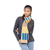 Patchwork Stripe Skinny Scarf