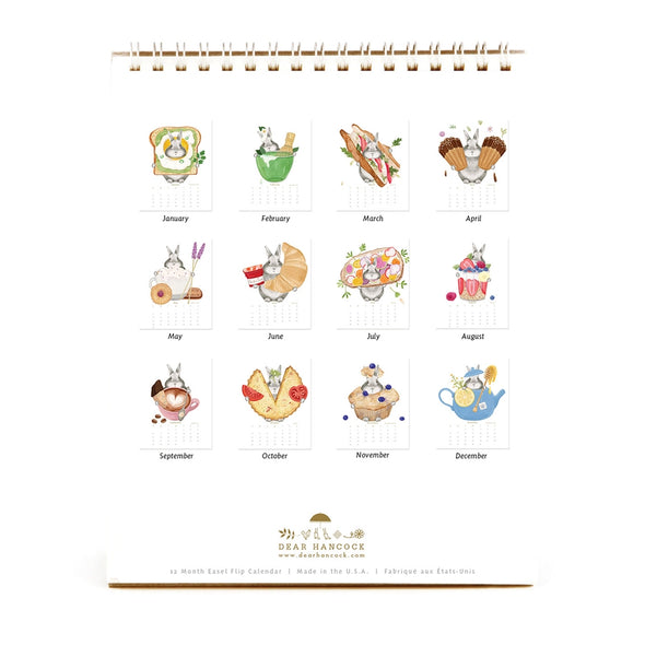 Bunny Calendar 2026: Hare at the Café