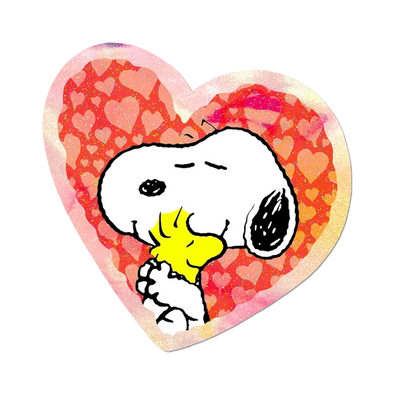 Sticker: Holo Heart Snoopy