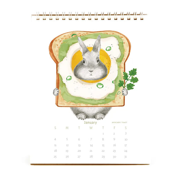 Bunny Calendar 2026: Hare at the Café