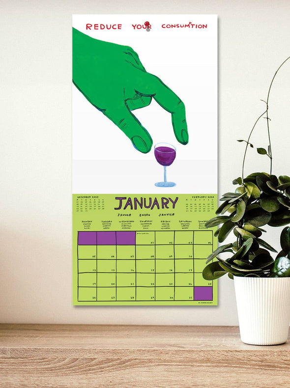 David Shrigley 2026 Wall Calendar