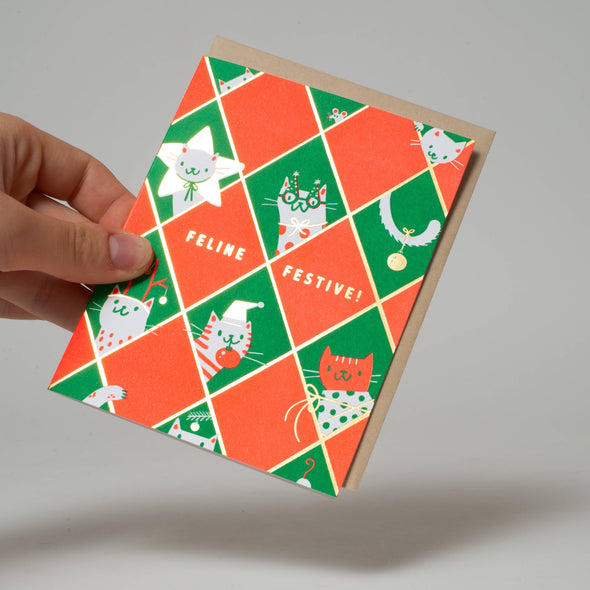 Card: Feline Festive Holiday