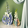 Paper Vase: Blue Fish