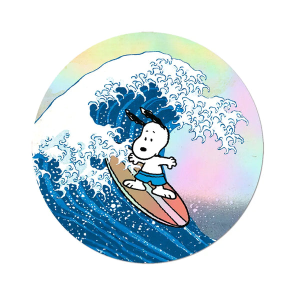 Sticker: Great Wave Snoopy