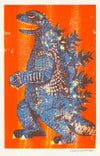 Risograph Print: Godzilla King of Monsters