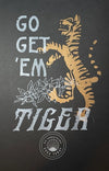 Risograph Print: Go Get 'em Tiger