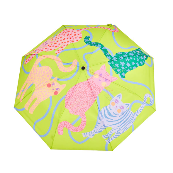 Orignal Duck Umbrella: Lime Arty Cats