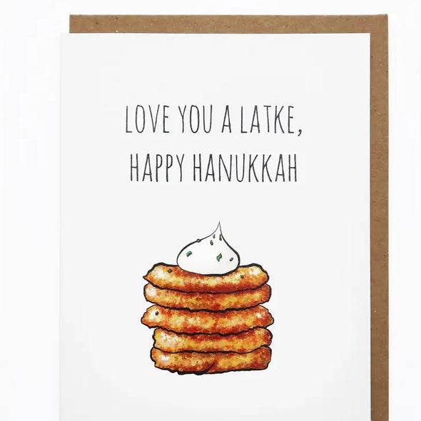 Card: Latke Hanukkah