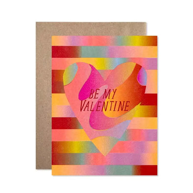 Card: Be My Valentine Neon Gradient
