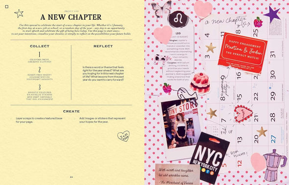 A Year of Junk Journaling: 52 creative prompts to transform scraps of your life into art