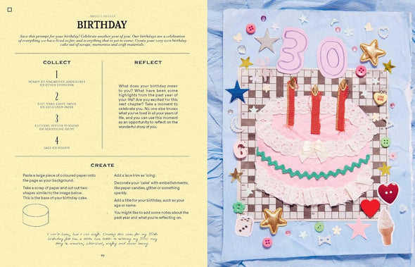 A Year of Junk Journaling: 52 creative prompts to transform scraps of your life into art