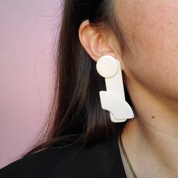 Ceramic Abstractions Statement Earrings